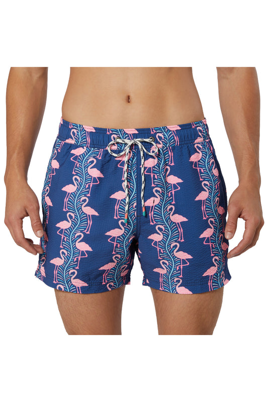 Flamingoes Swim Shorts - NVY