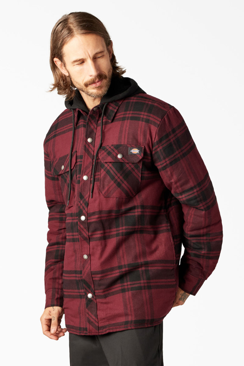 DICKIES Men s Flannel Hooded Jacket Below The Belt Below The Belt Store