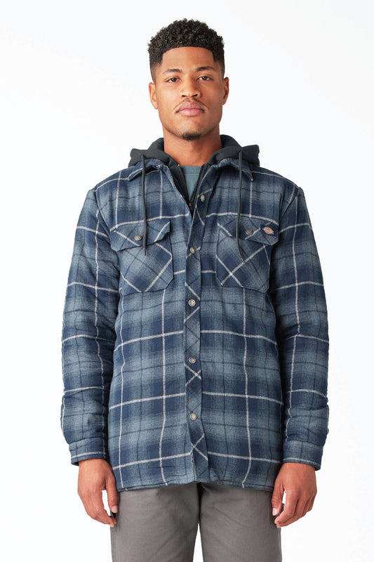 Flannel Hooded Jacket - NVY