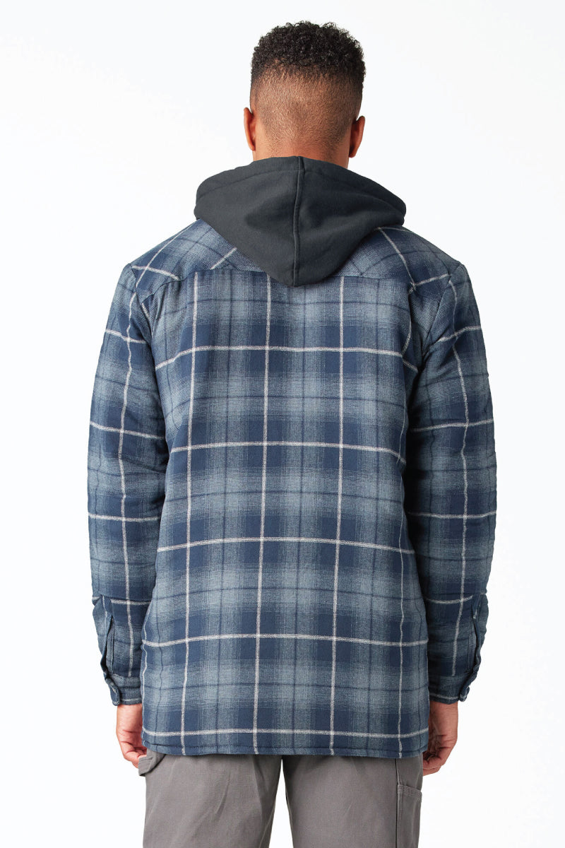 DICKIES Men s Flannel Hooded Jacket Below The Belt Below The