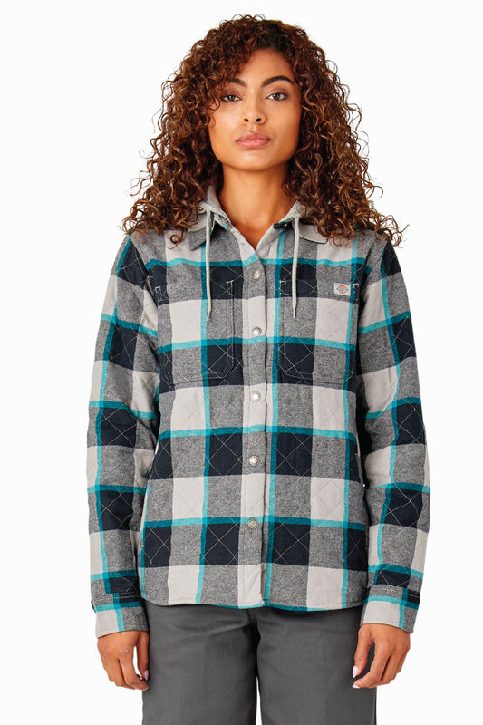 Flannel Hooded Shirt Jacket - ALL