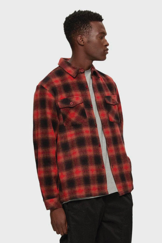 Flannel Overshirt - RED
