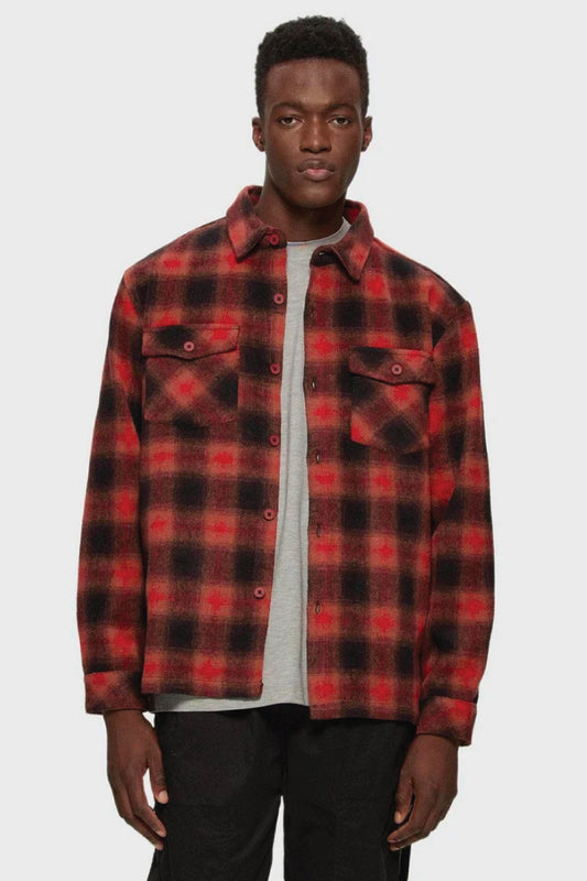 Flannel Overshirt - RED
