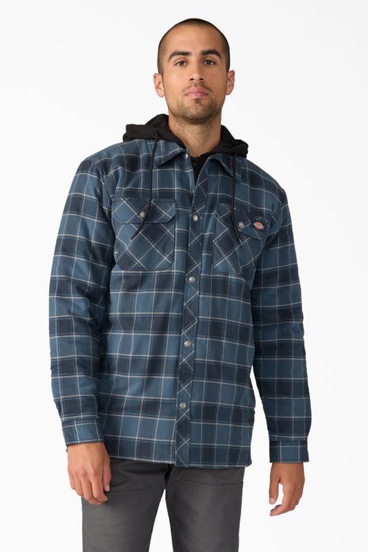 Fleece Hooded Flannel Jacket - DNV