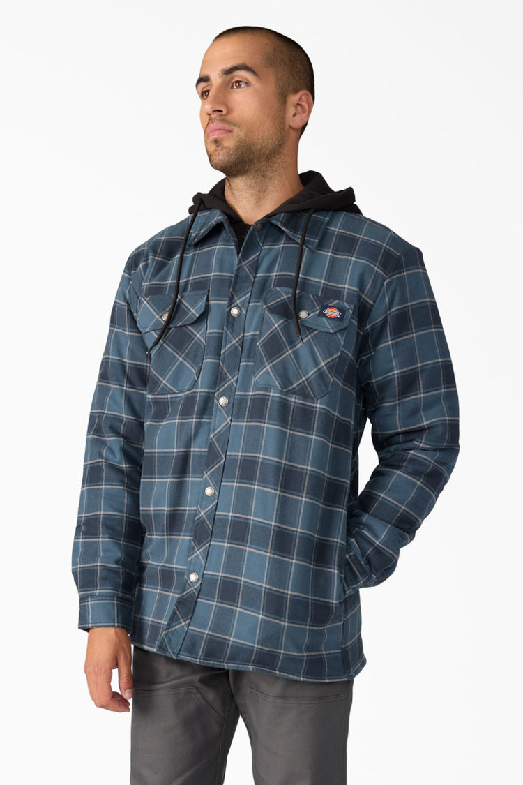 Fleece Hooded Flannel Jacket - DNV