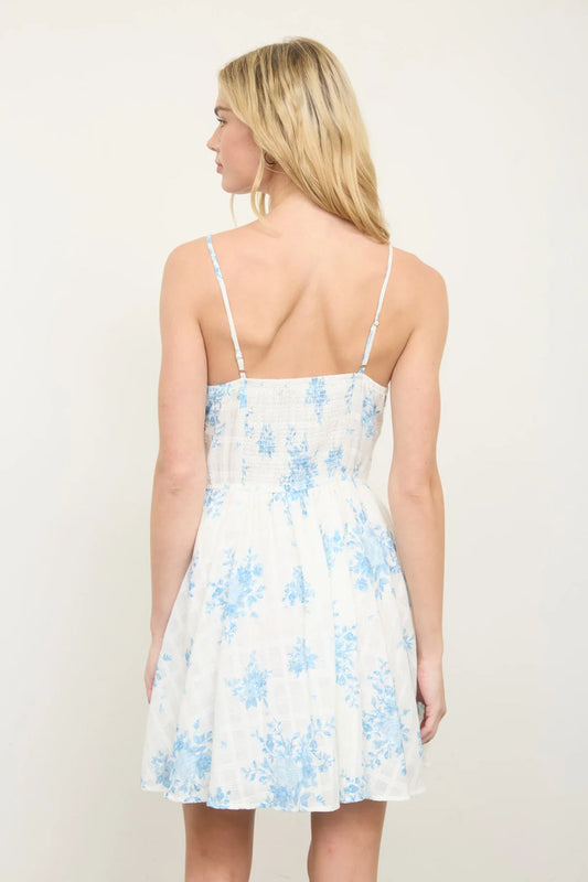 Floral Awakening Mini Dress  - BLU