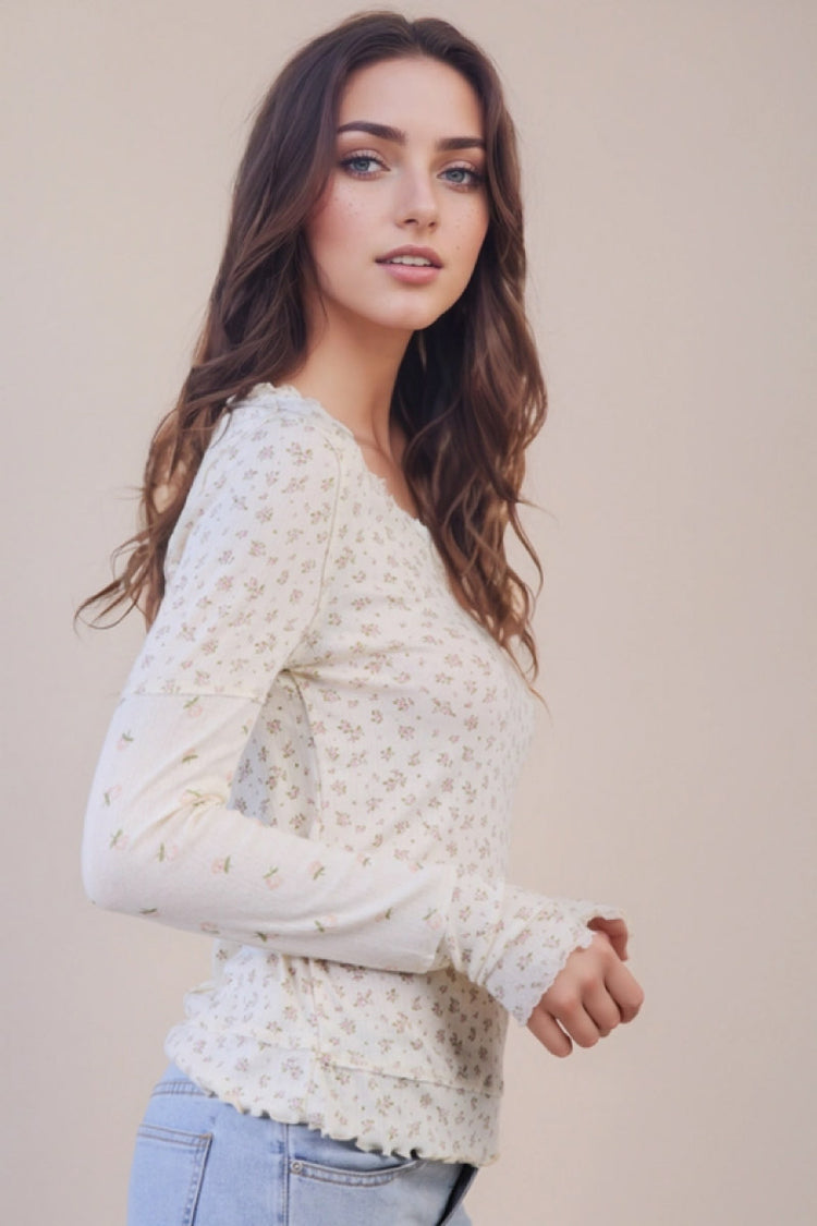 Floral Henley - BLS