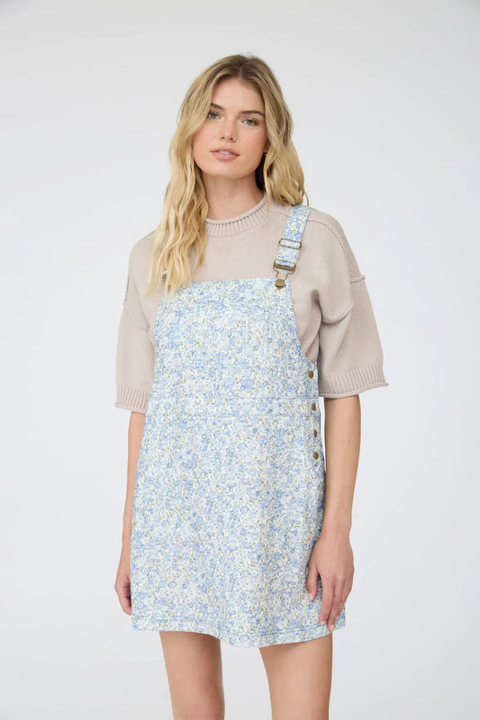 Floral Print Skirtall - BLU