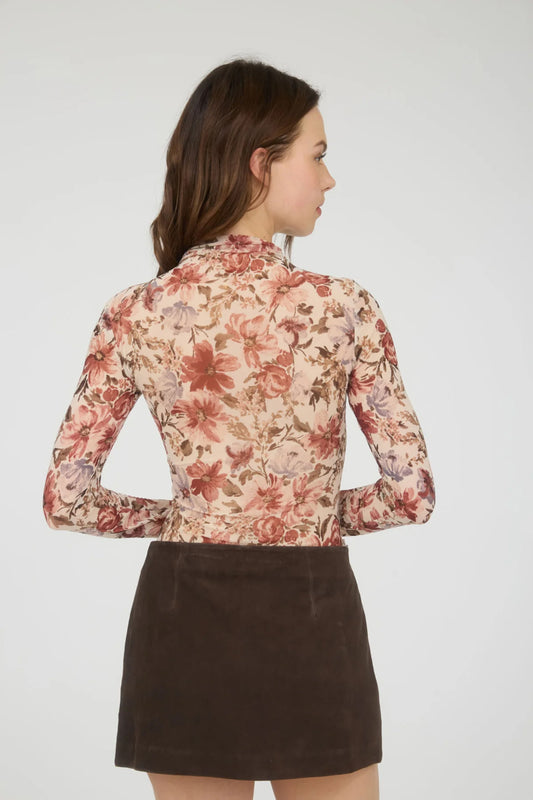 Floral Sheer Top - CRM