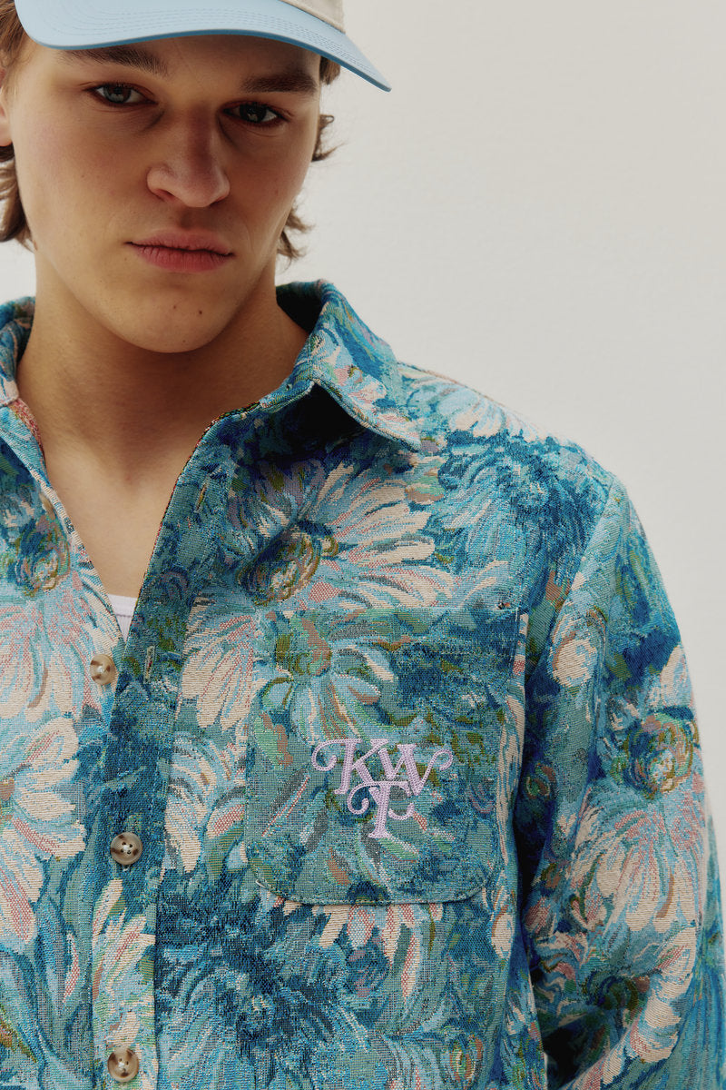Floral Tapestry Jacket - BLU