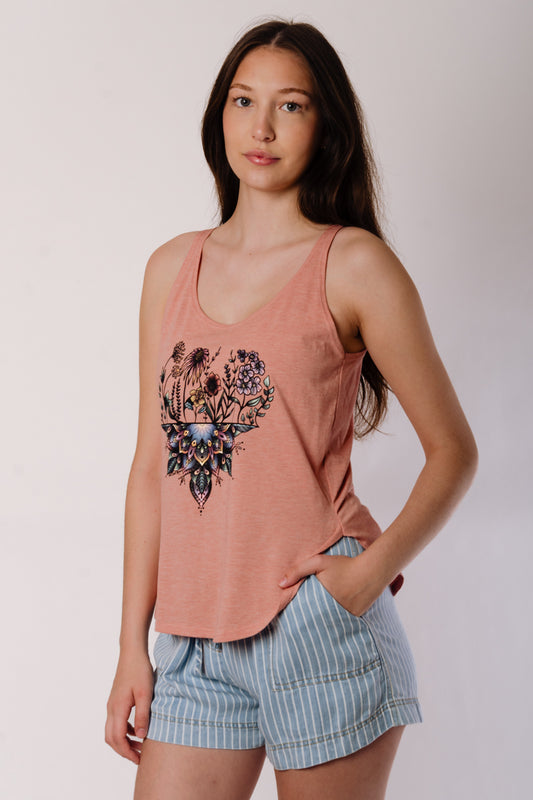 Flower Mandala Festival Tank - DRS