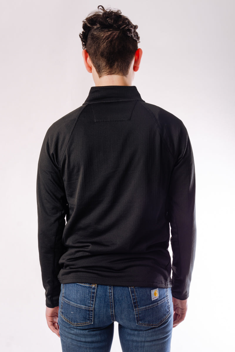 Force Relaxed Mockneck 1/4 Zip - BLK