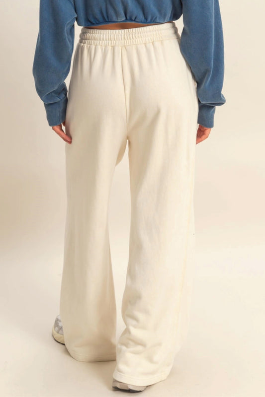 French Terry Wide Leg Sweatpants - ALP