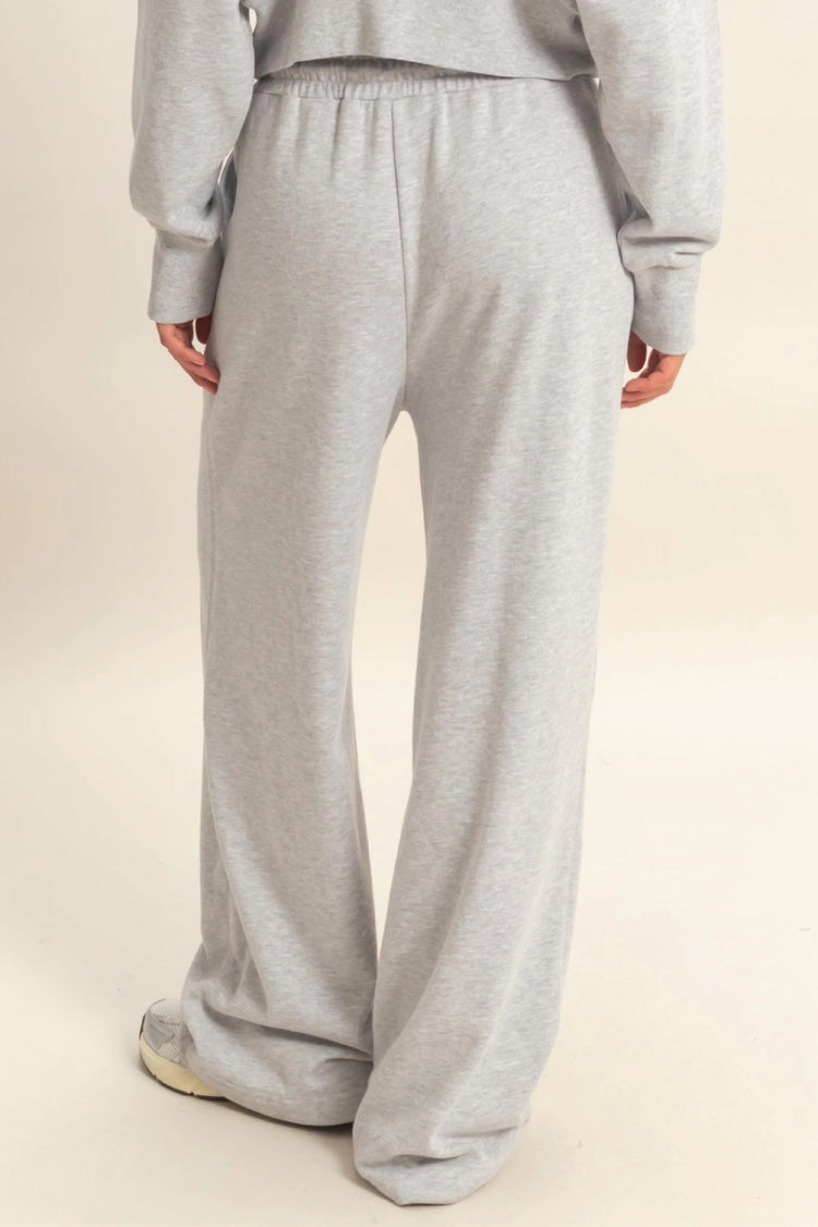 French Terry Wide Leg Sweatpants - HGR