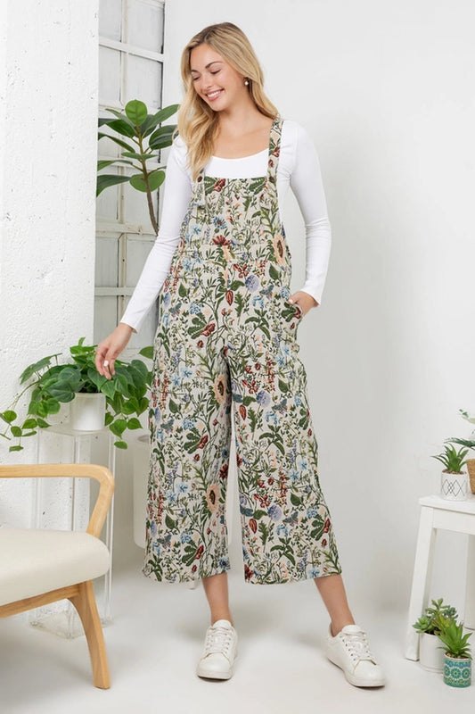Sunflower & Poppies Overalls - MUL