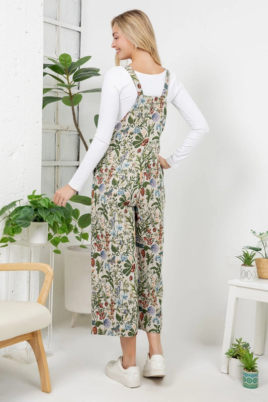 Sunflower & Poppies Overalls - MUL