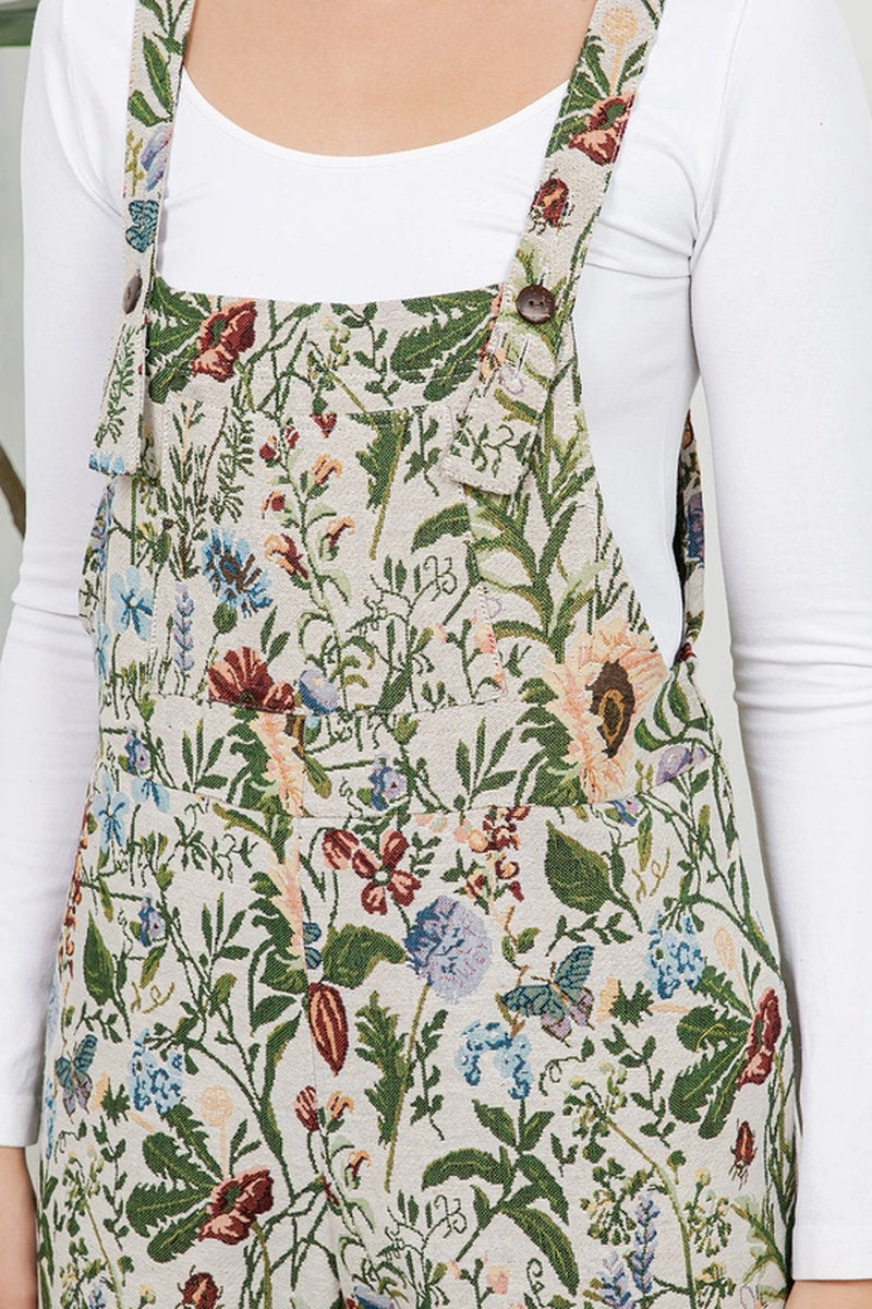 Sunflower & Poppies Overalls - MUL