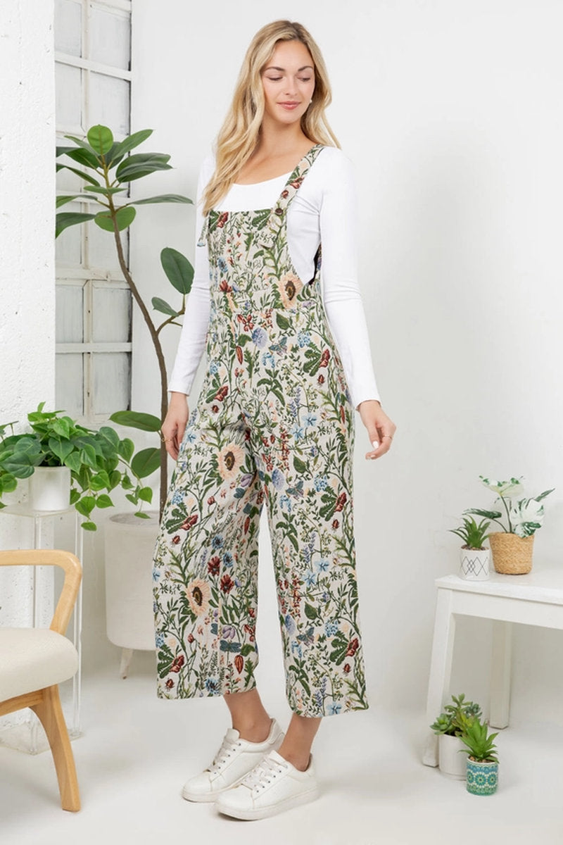 Sunflower & Poppies Overalls - MUL