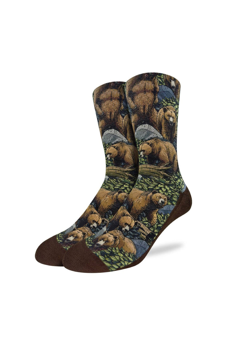 Grizzly Bears In The Forest Sock - MUL