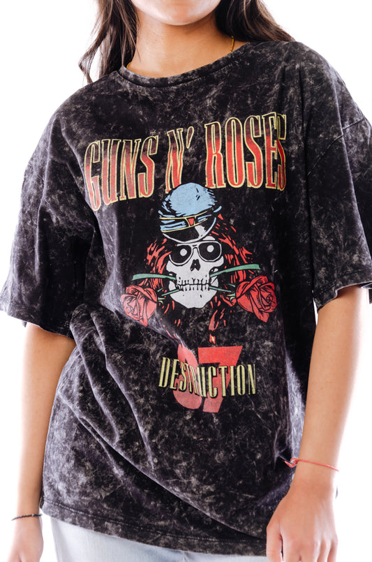 Unisex Guns N' Roses Destruction Tee - BLK