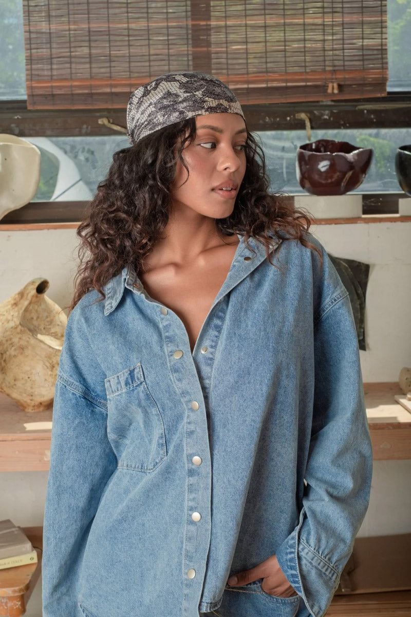 Hadid Denim Shirt - MBL