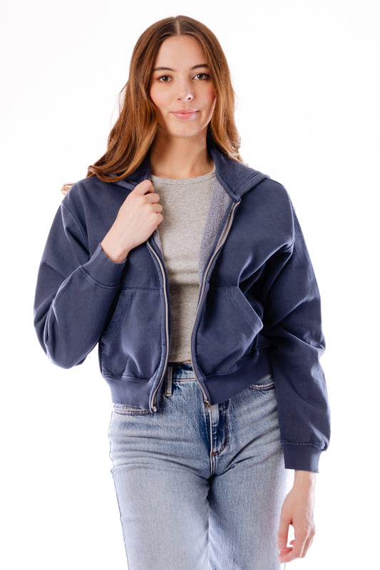 Haidelyn Zip Hoodie - Ink