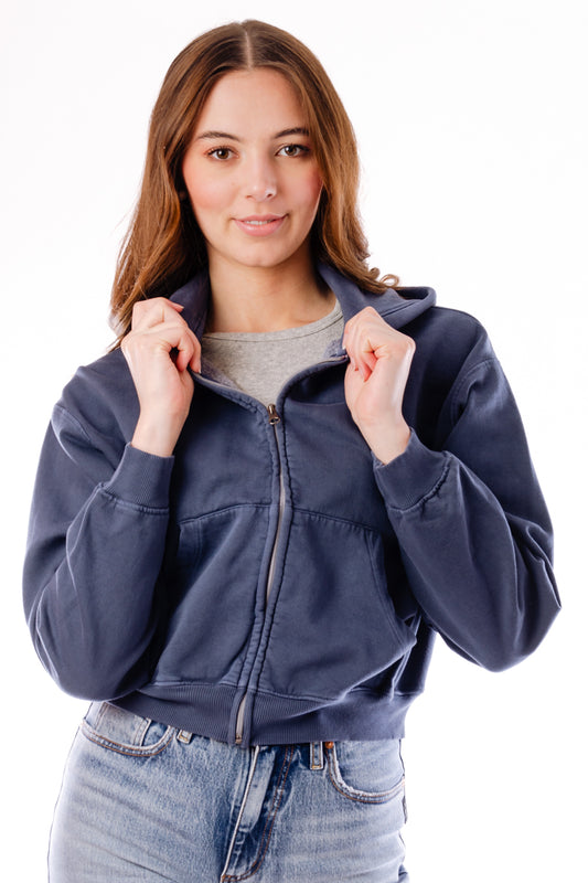 Haidelyn Zip Hoodie - Ink