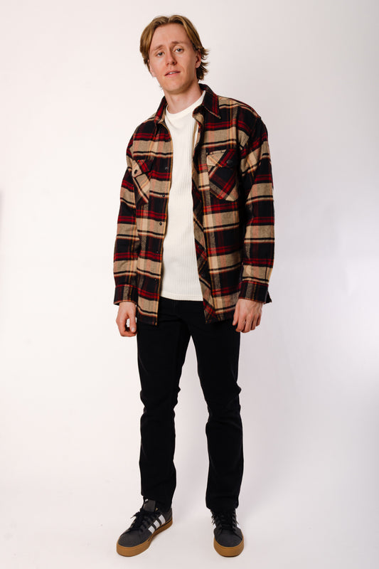 Heavy Flannel Overshirt - BKR