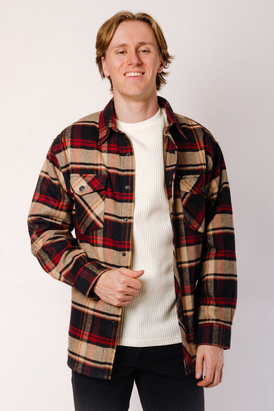Heavy Flannel Overshirt - BKR