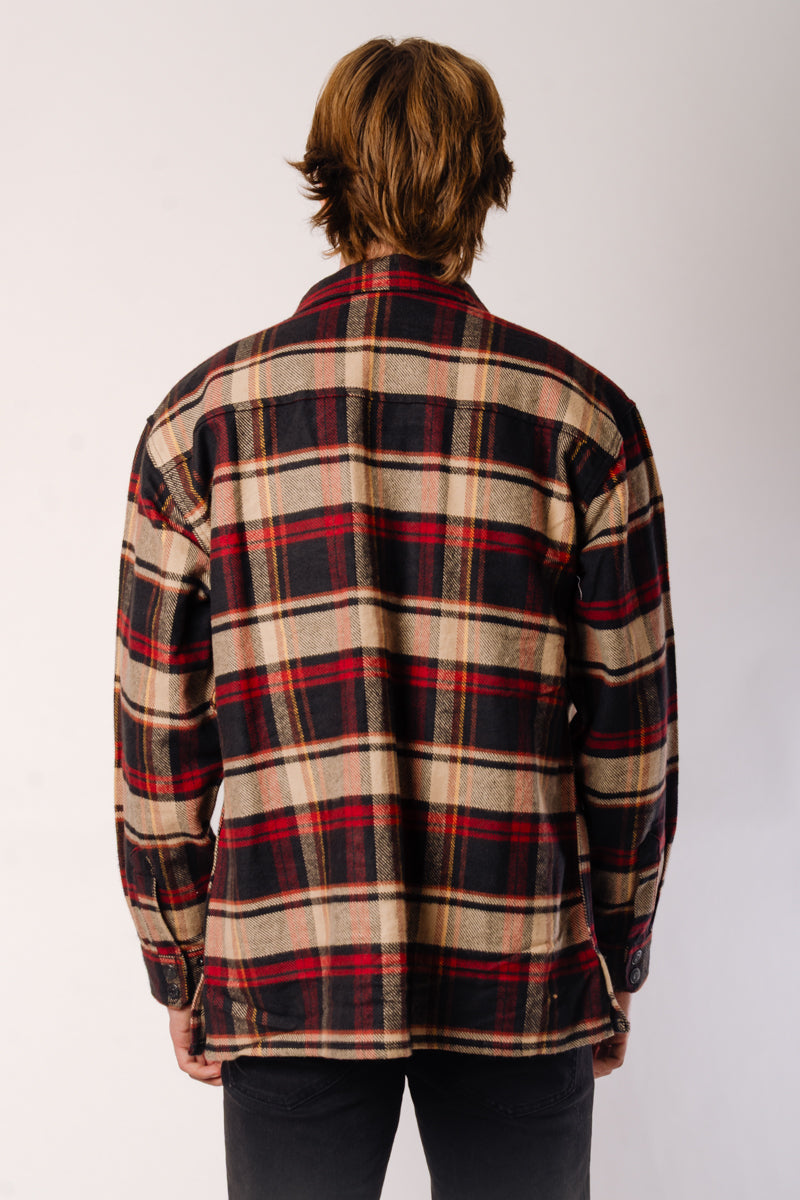 Heavy Flannel Overshirt - BKR