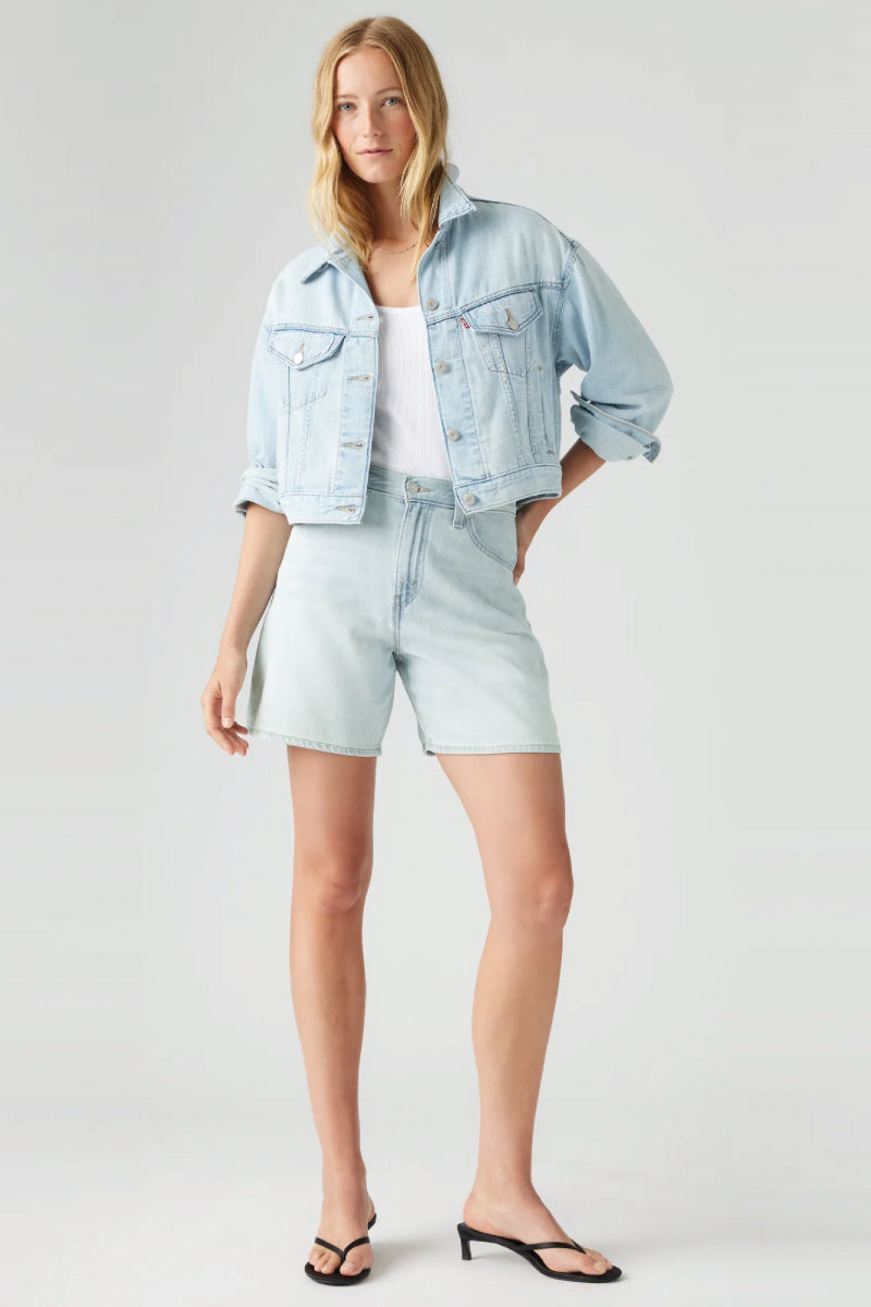 High-Rise Baggy Shorts - LUX