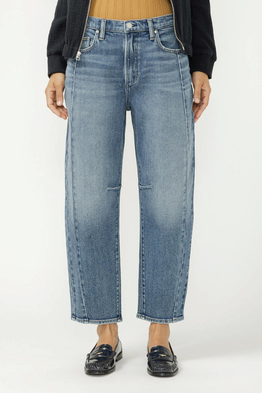 High Rise Slim Barrel Leg Jeans - 27