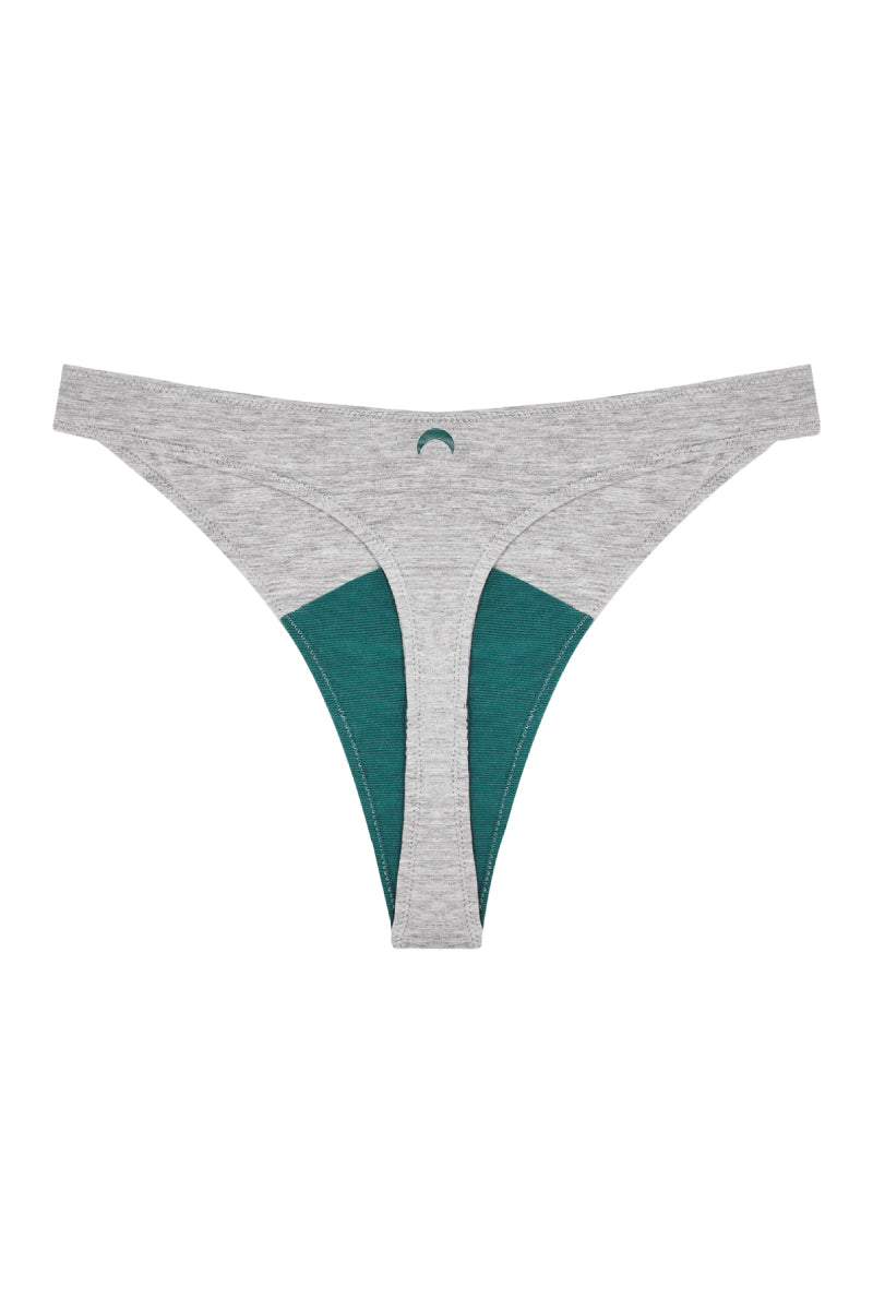High Rise Thong - Grey - GRY