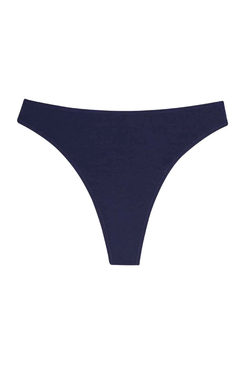 High Rise Thong - Navy - NVY