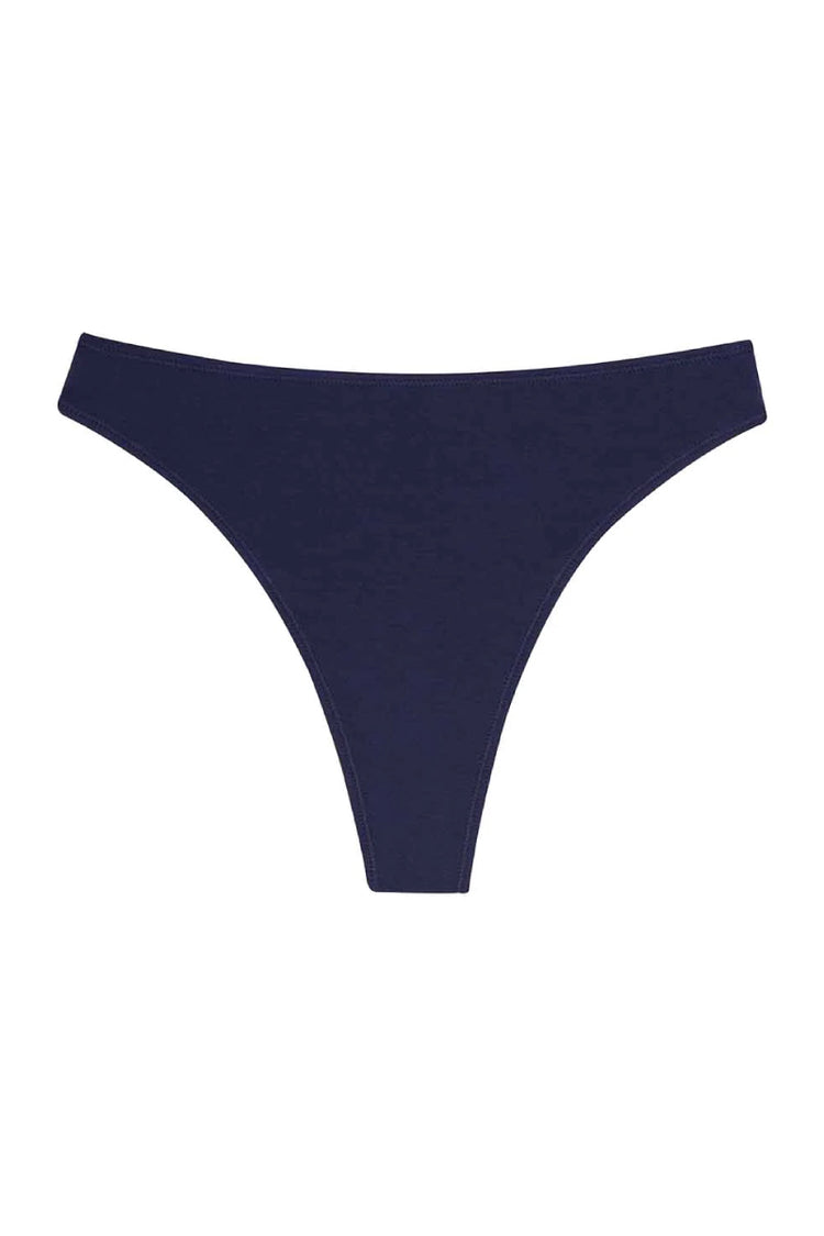 High Rise Thong - Navy - NVY