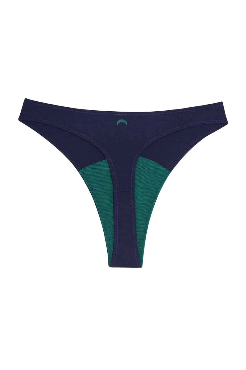 High Rise Thong - Navy - NVY