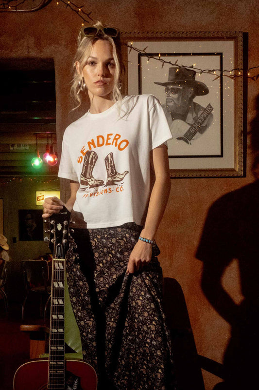 High Stepper Boxy Tee - White
