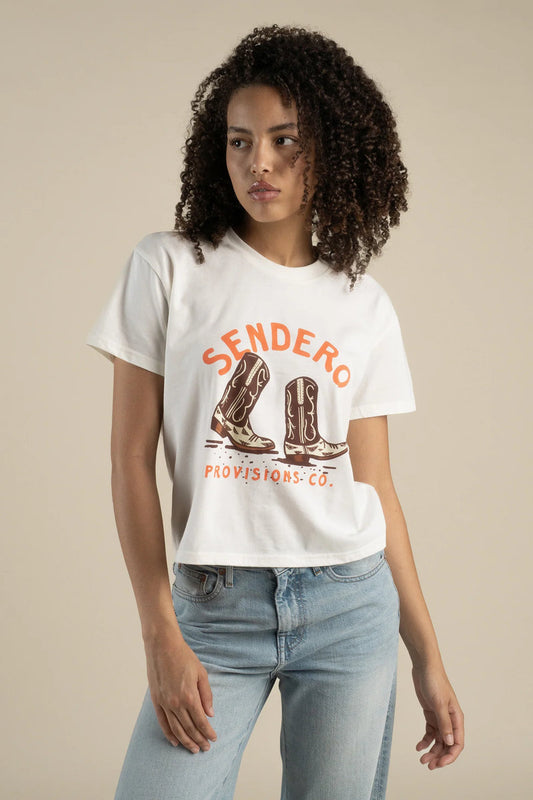 High Stepper Boxy Tee - White