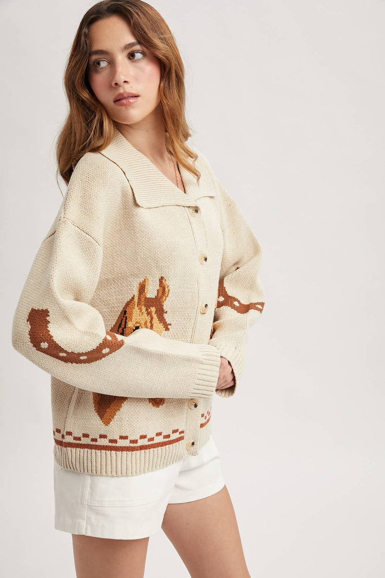 Horse Cardigan - TAU