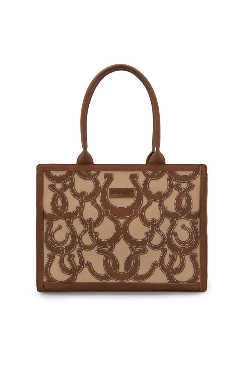 Horseshoe Large Tote - BRN