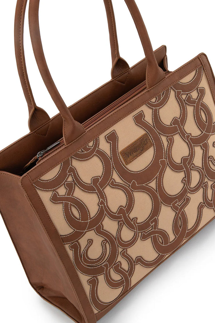 Horseshoe Large Tote - BRN