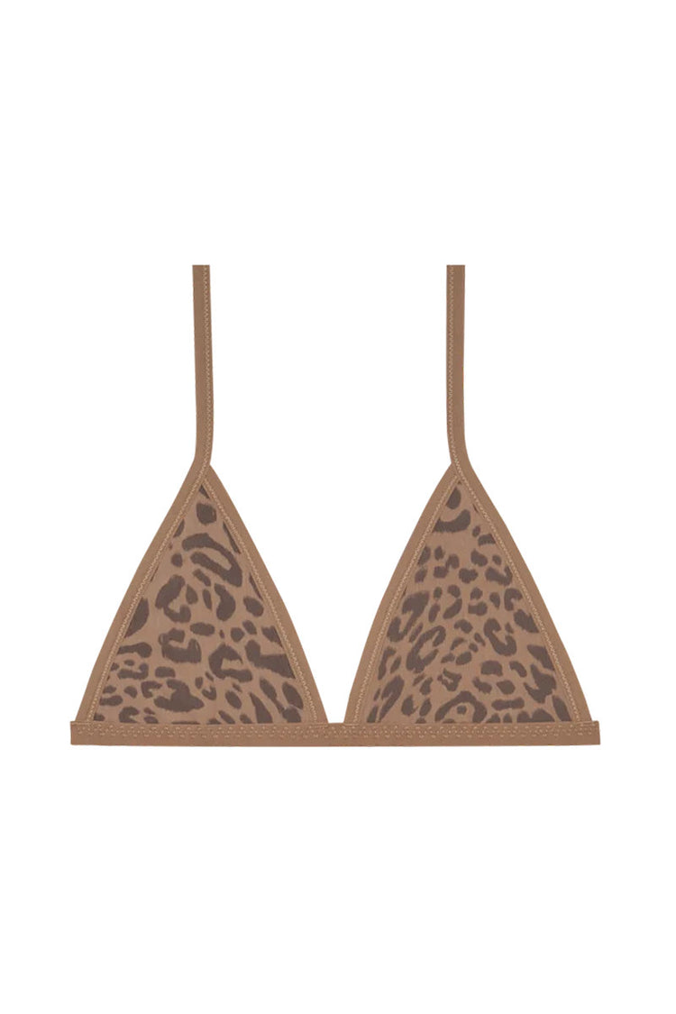 String Bra - Tan Leopard - LEO