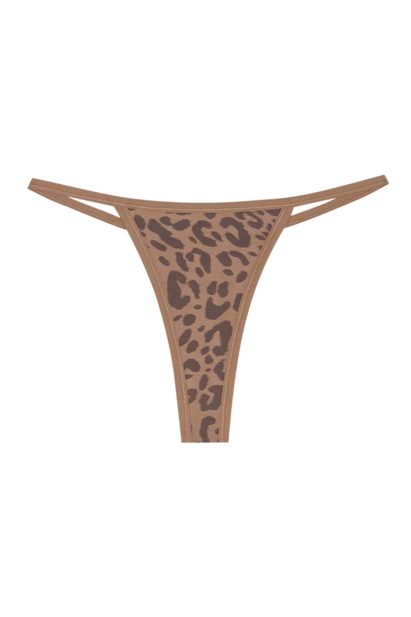 String Thong - Tan Leopard - LEO