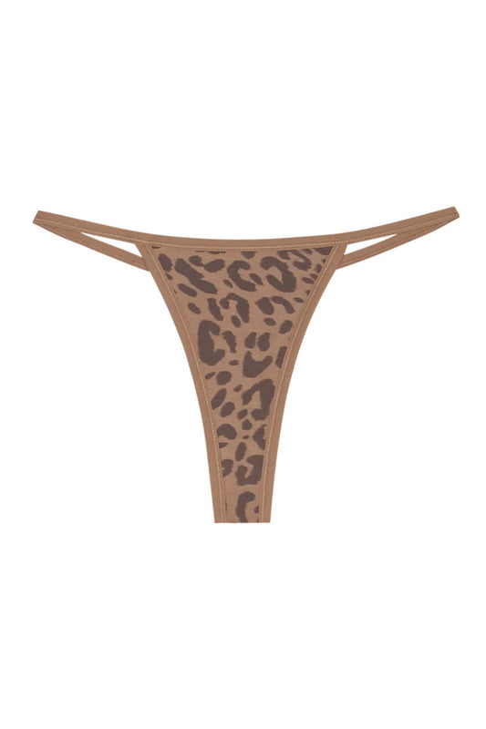 String Thong - Tan Leopard - LEO