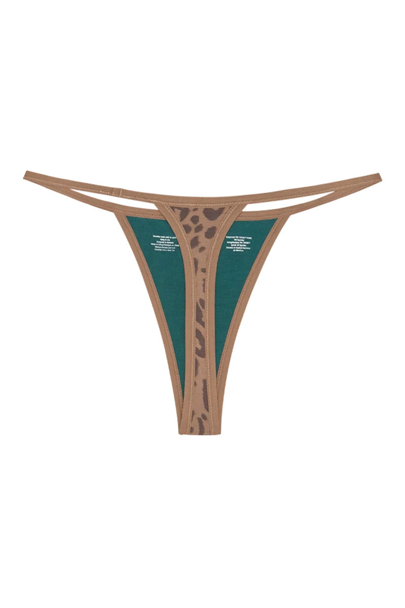 String Thong - Tan Leopard - LEO