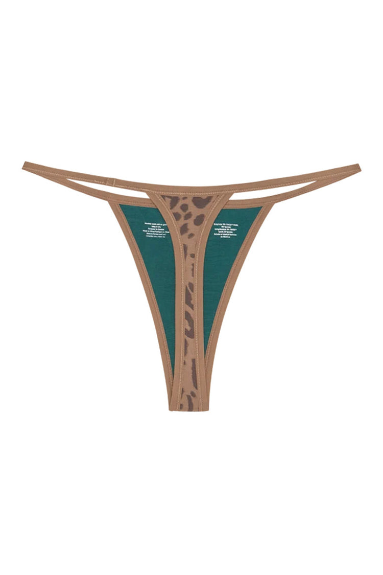 String Thong - Tan Leopard - LEO