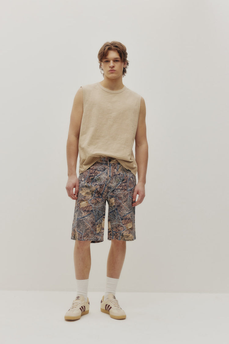 Hunting Camo Denim Shorts - CAM