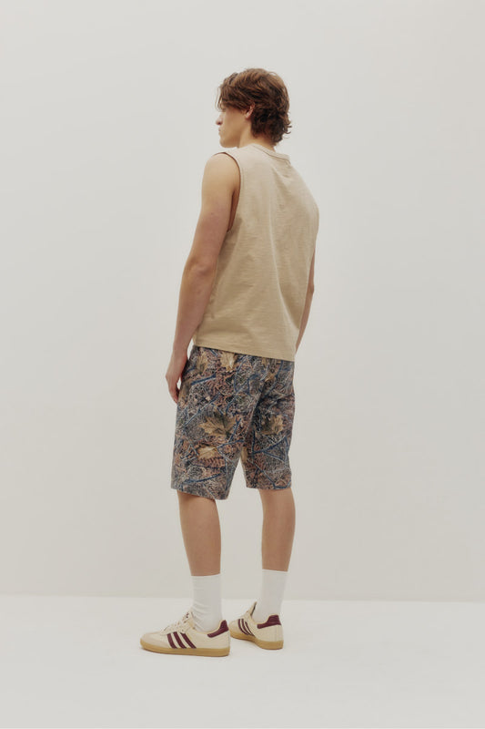 Hunting Camo Bermuda Denim Shorts - CAM
