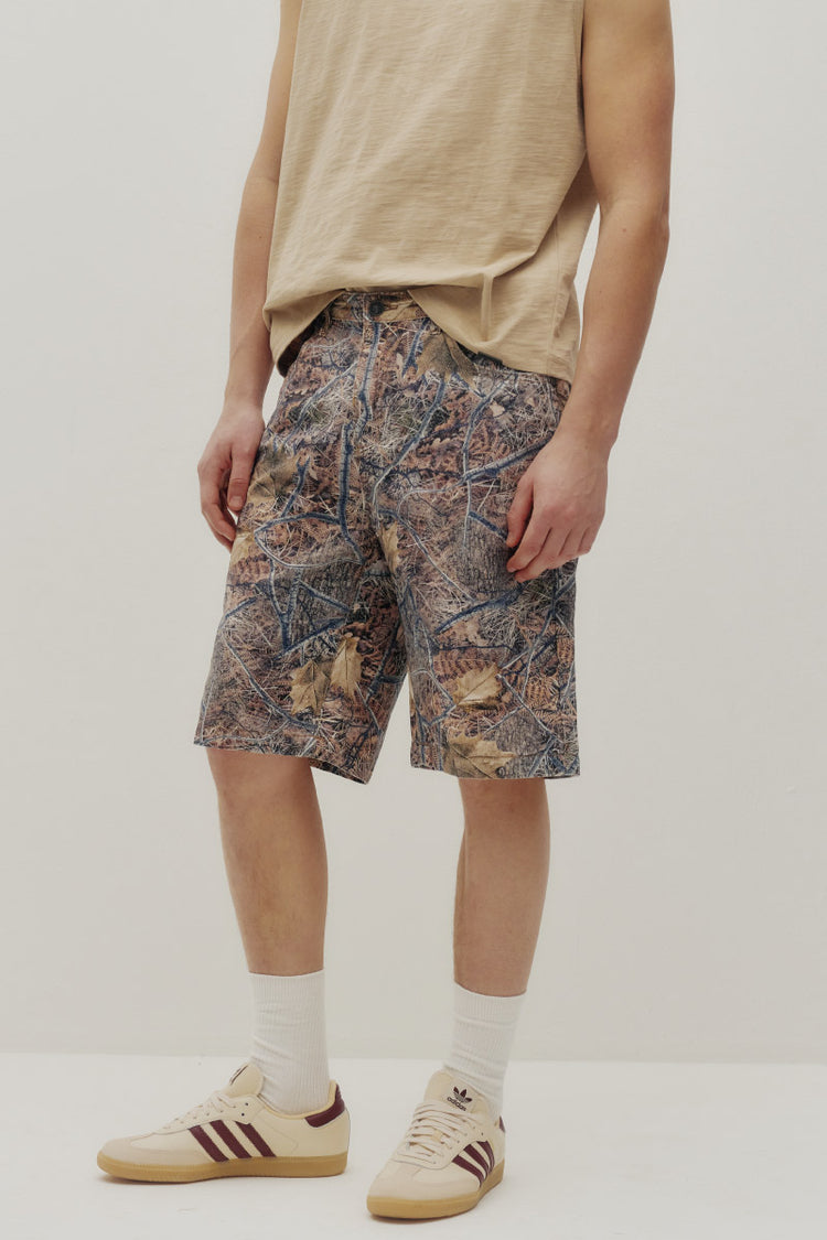 Hunting Camo Denim Shorts - CAM
