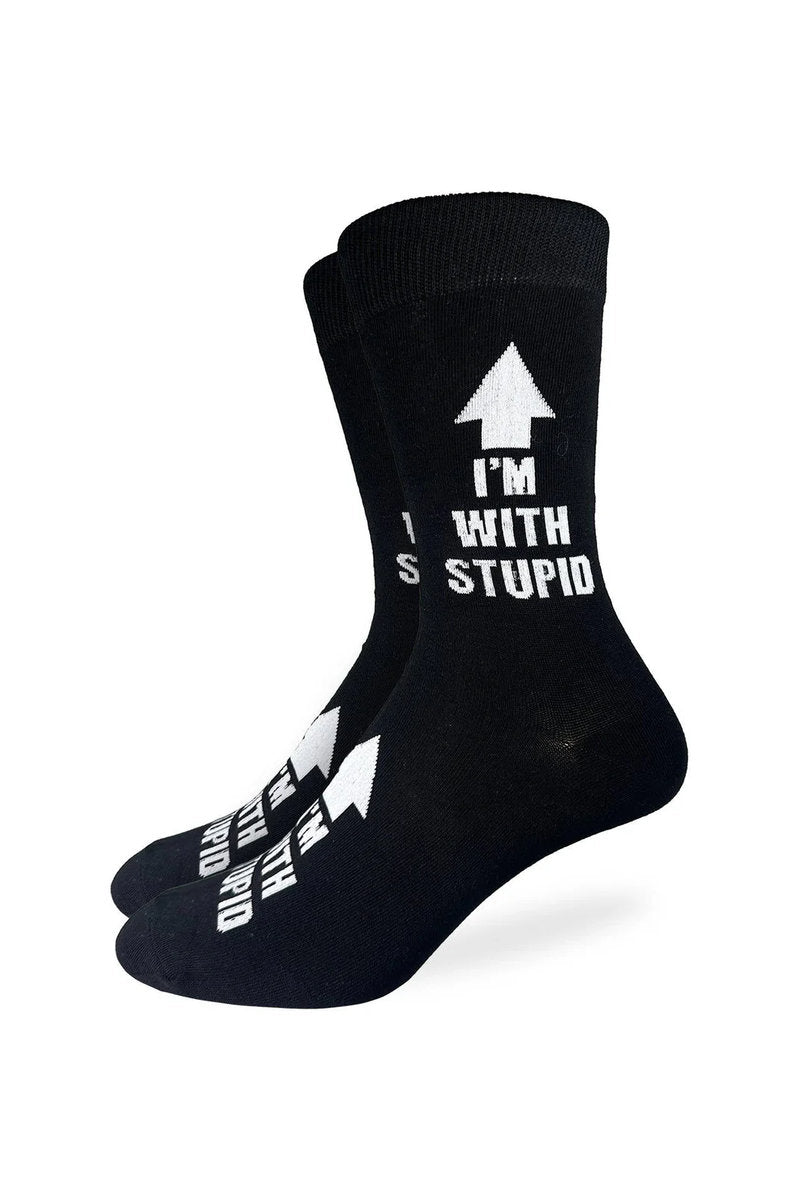 I'm With Stupid Socks - BLK